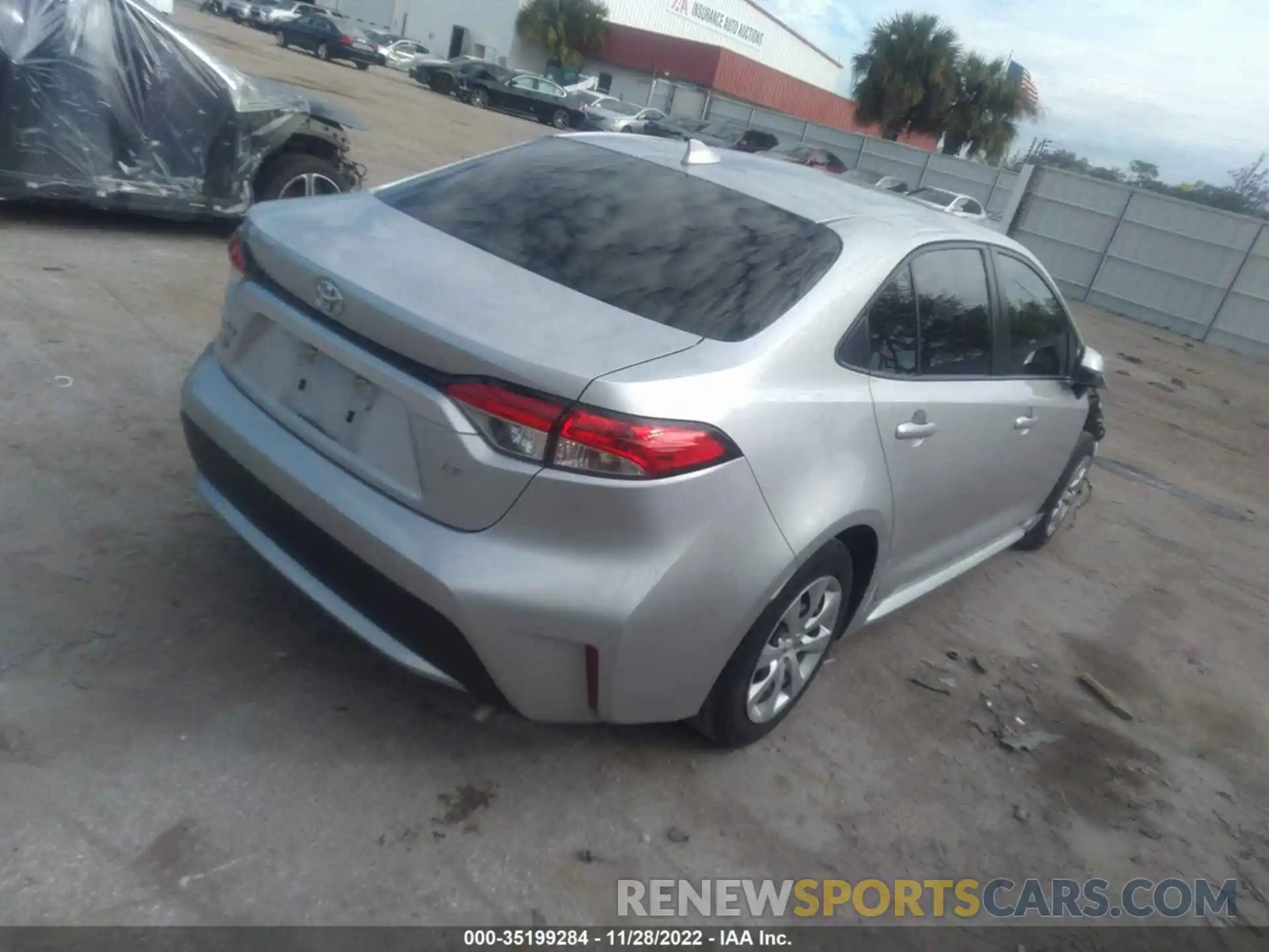 4 Photograph of a damaged car JTDEPRAE6LJ113028 TOYOTA COROLLA 2020