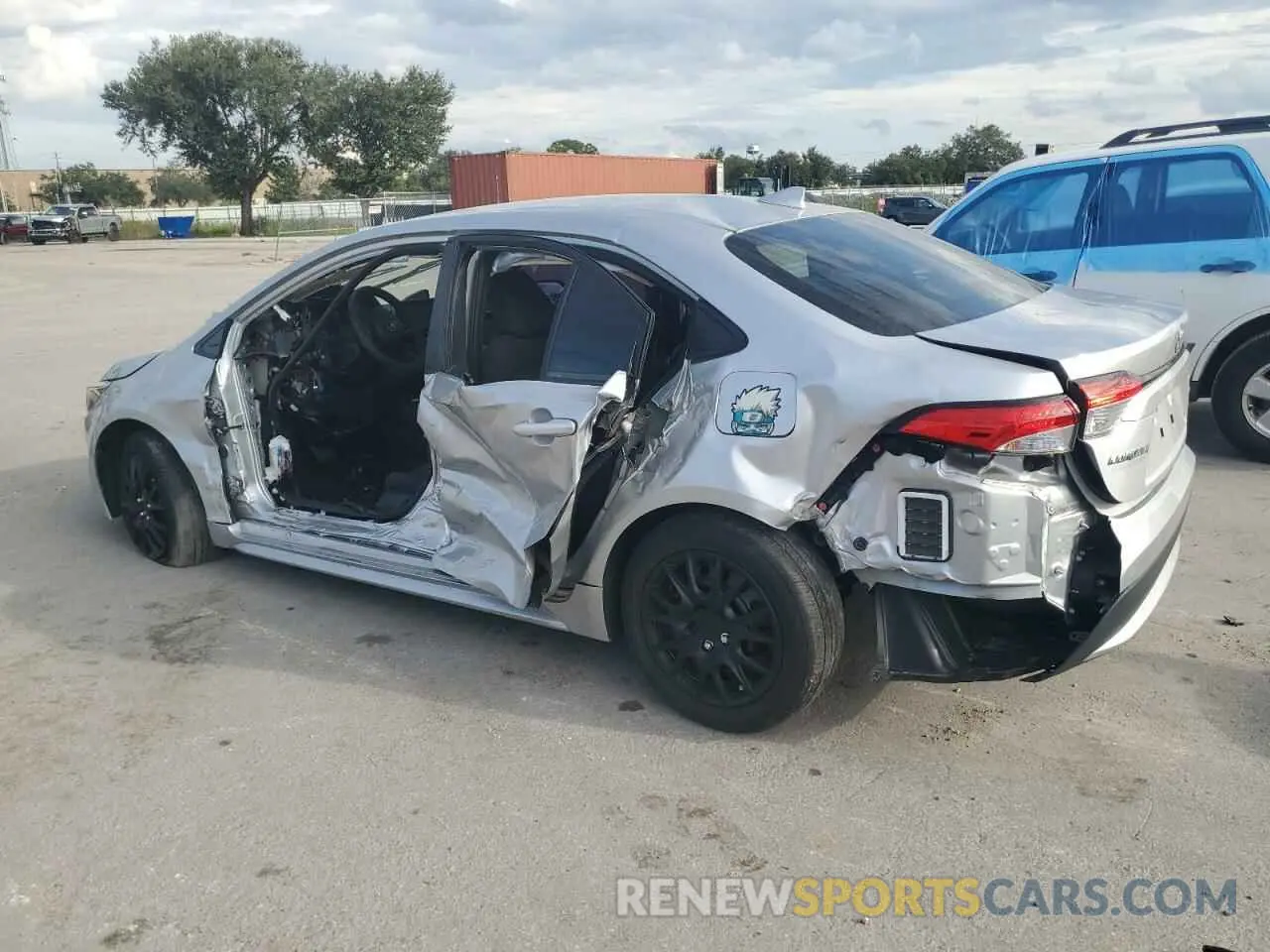 2 Photograph of a damaged car JTDEPRAE6LJ113109 TOYOTA COROLLA 2020
