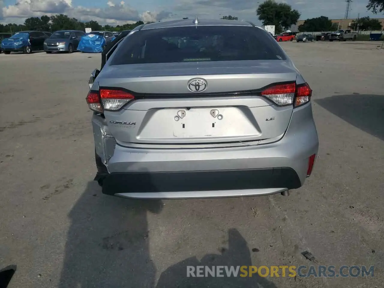 6 Photograph of a damaged car JTDEPRAE6LJ113109 TOYOTA COROLLA 2020