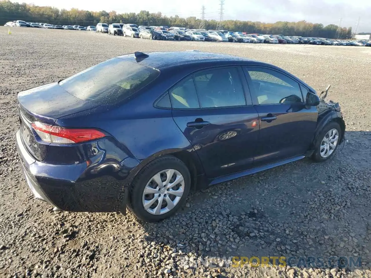 3 Photograph of a damaged car JTDEPRAE6LJ113823 TOYOTA COROLLA 2020