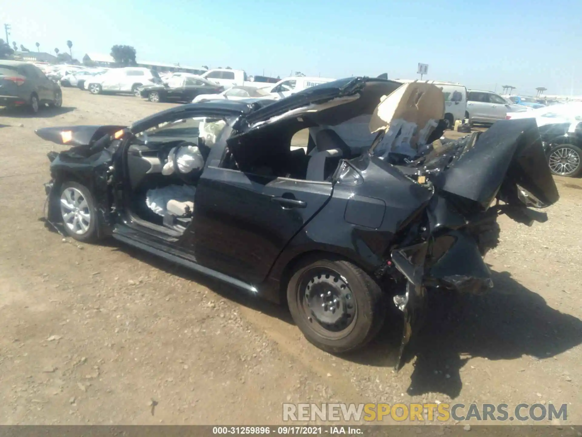 3 Photograph of a damaged car JTDEPRAE6LJ114759 TOYOTA COROLLA 2020