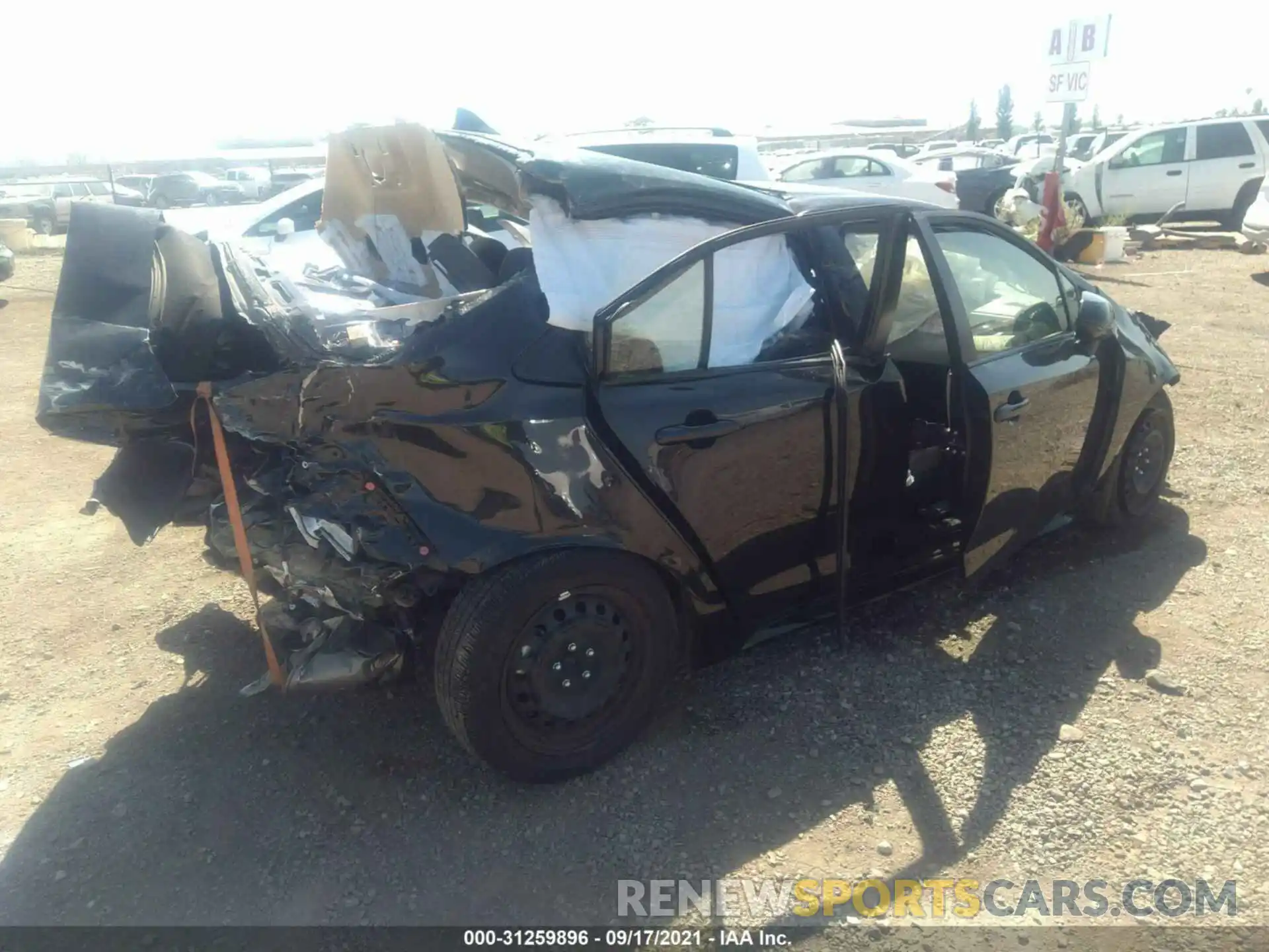 4 Photograph of a damaged car JTDEPRAE6LJ114759 TOYOTA COROLLA 2020