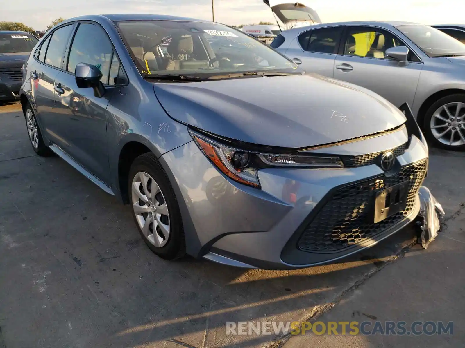 1 Photograph of a damaged car JTDEPRAE6LJ115300 TOYOTA COROLLA 2020