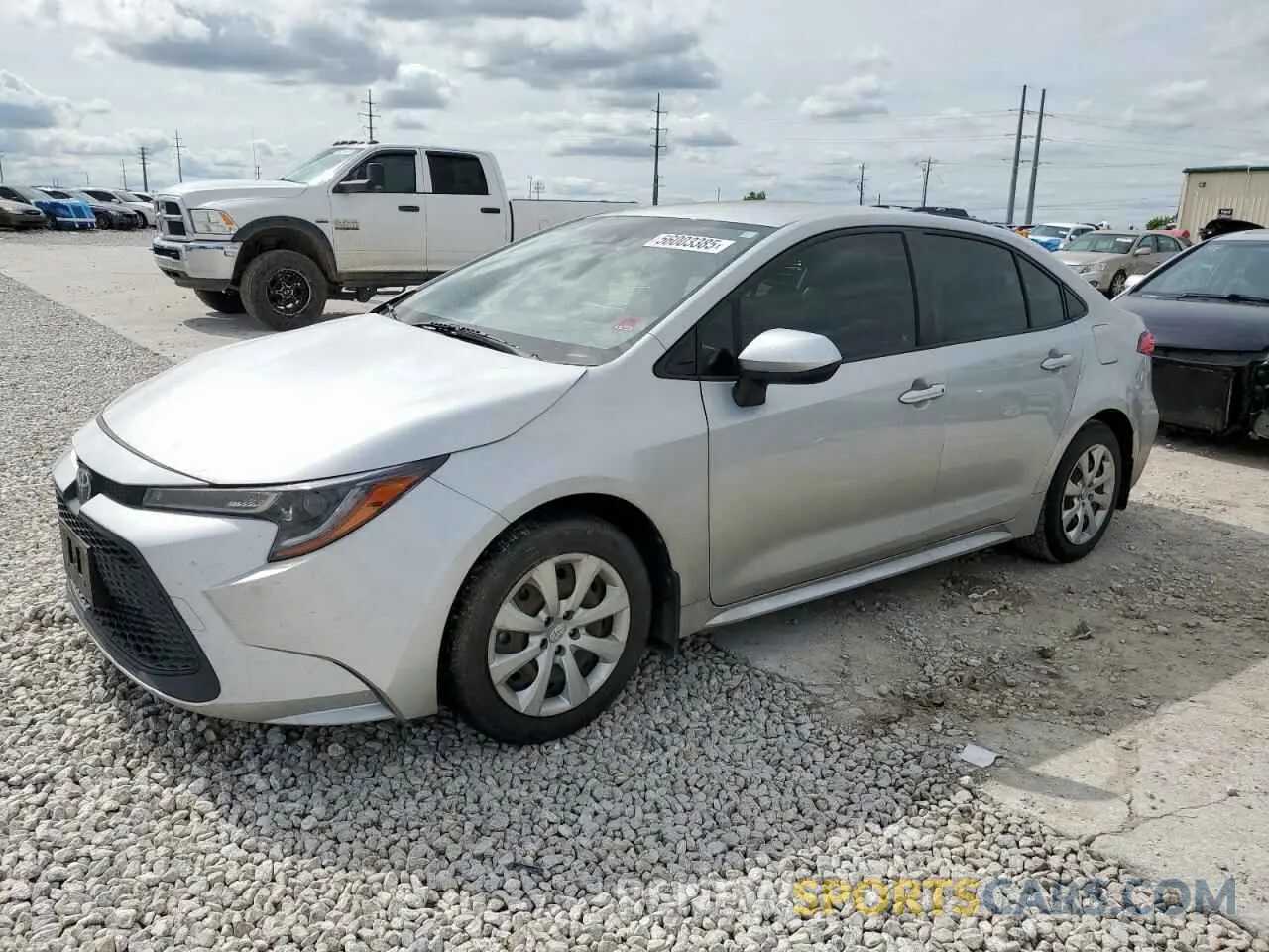 1 Photograph of a damaged car JTDEPRAE6LJ116284 TOYOTA COROLLA 2020