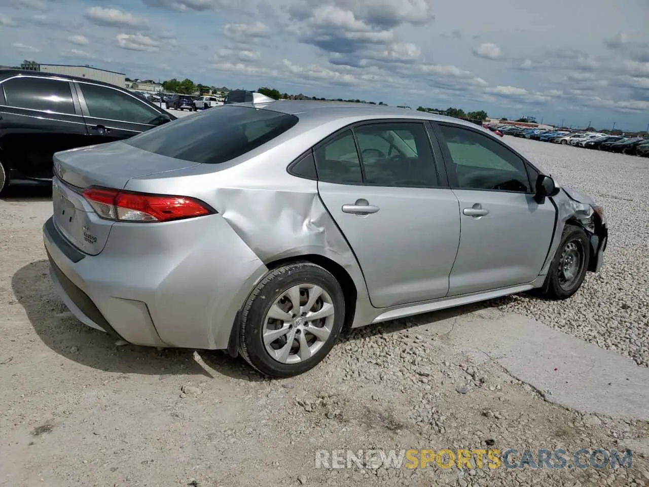 3 Photograph of a damaged car JTDEPRAE6LJ116284 TOYOTA COROLLA 2020