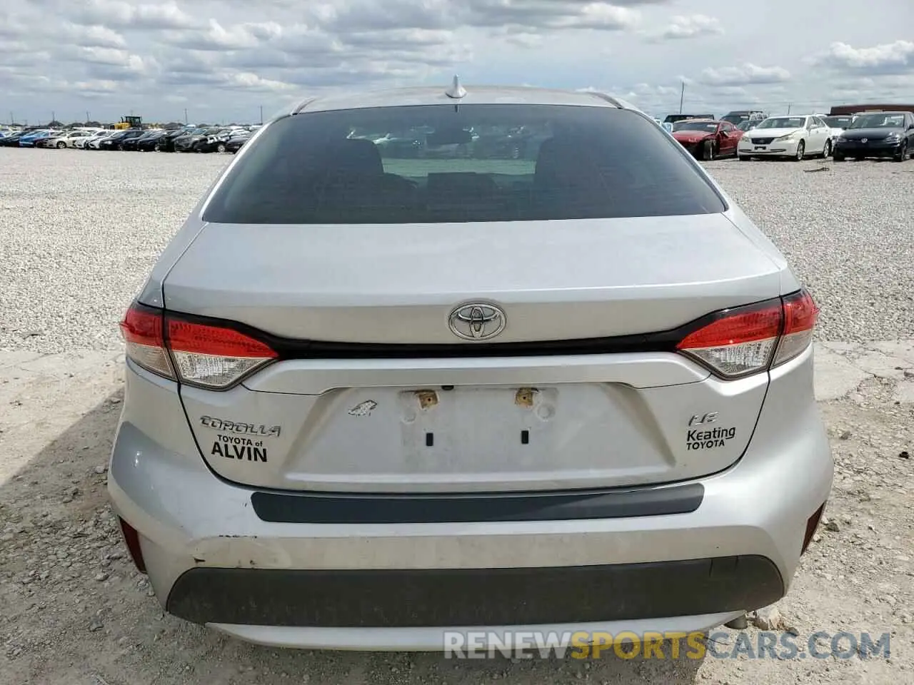 6 Photograph of a damaged car JTDEPRAE6LJ116284 TOYOTA COROLLA 2020