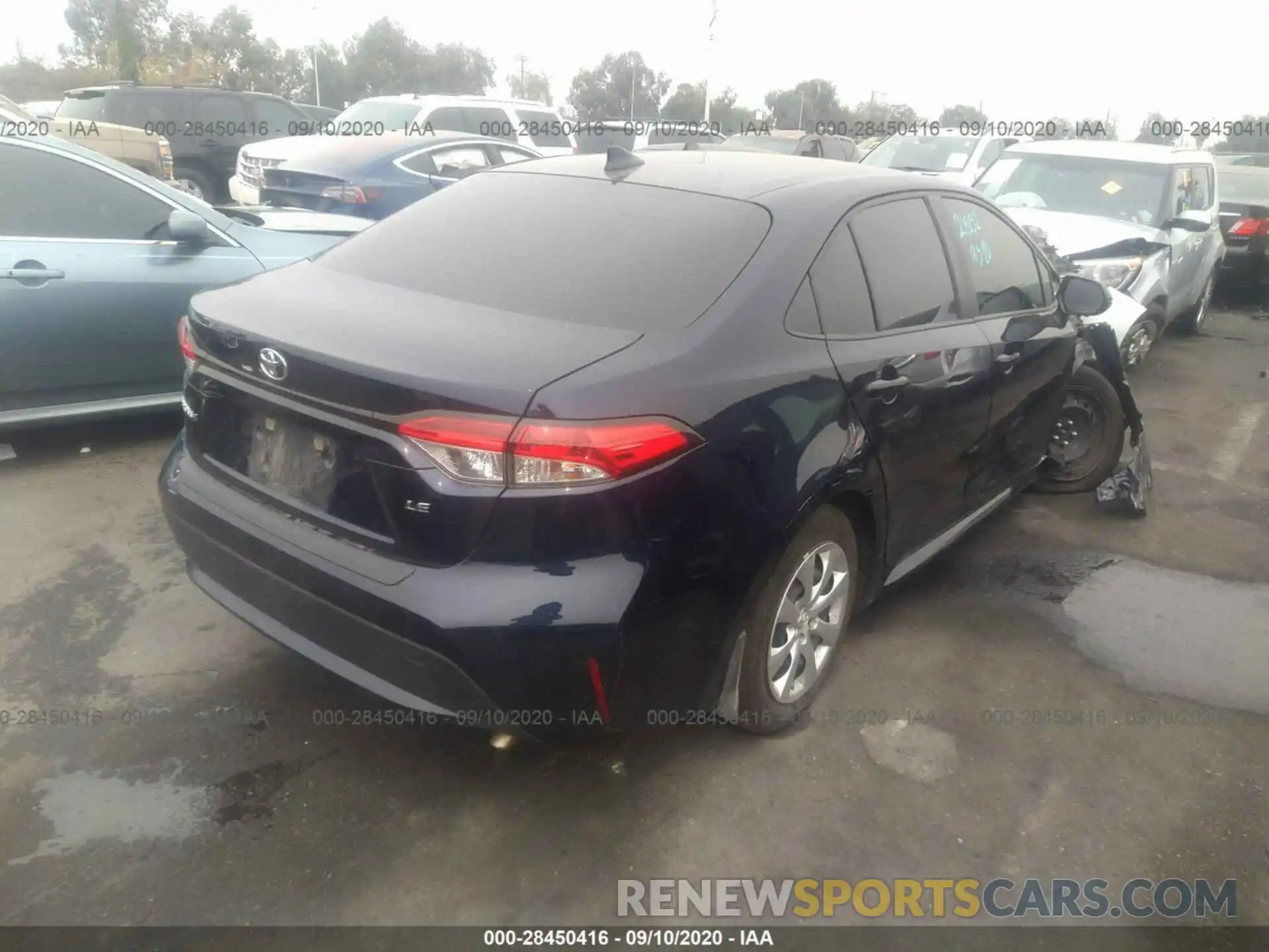 4 Photograph of a damaged car JTDEPRAE6LJ116365 TOYOTA COROLLA 2020