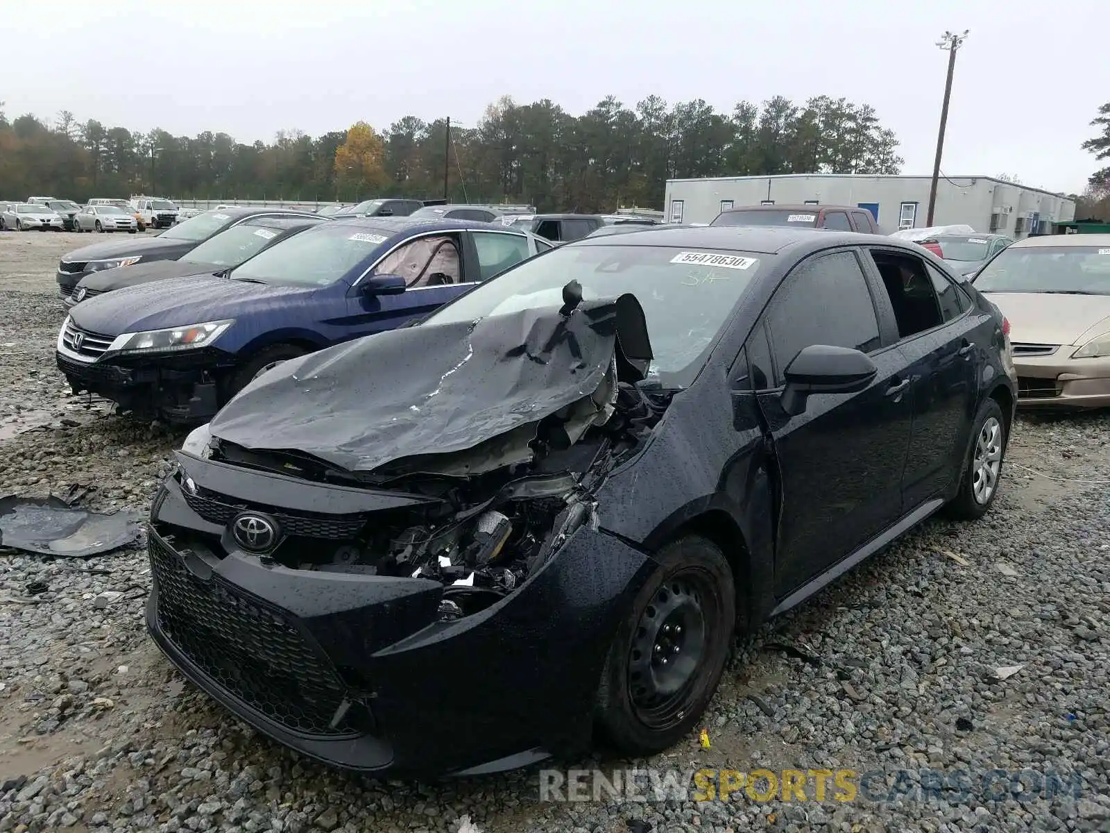 2 Photograph of a damaged car JTDEPRAE7LJ000463 TOYOTA COROLLA 2020