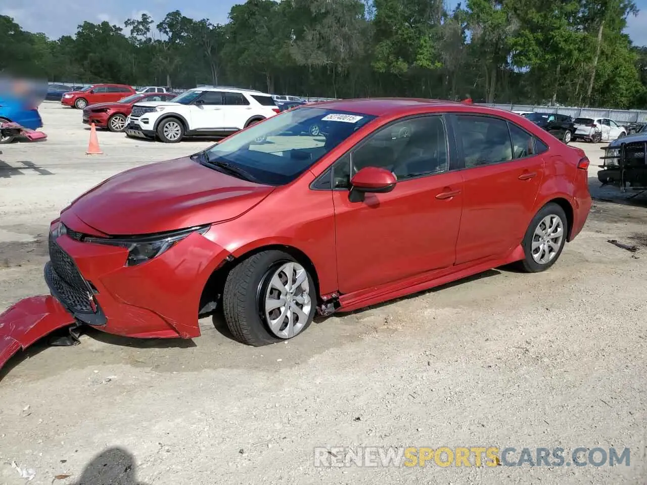 1 Photograph of a damaged car JTDEPRAE7LJ004528 TOYOTA COROLLA 2020