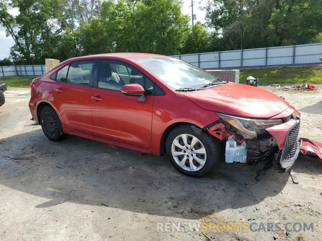 4 Photograph of a damaged car JTDEPRAE7LJ004528 TOYOTA COROLLA 2020