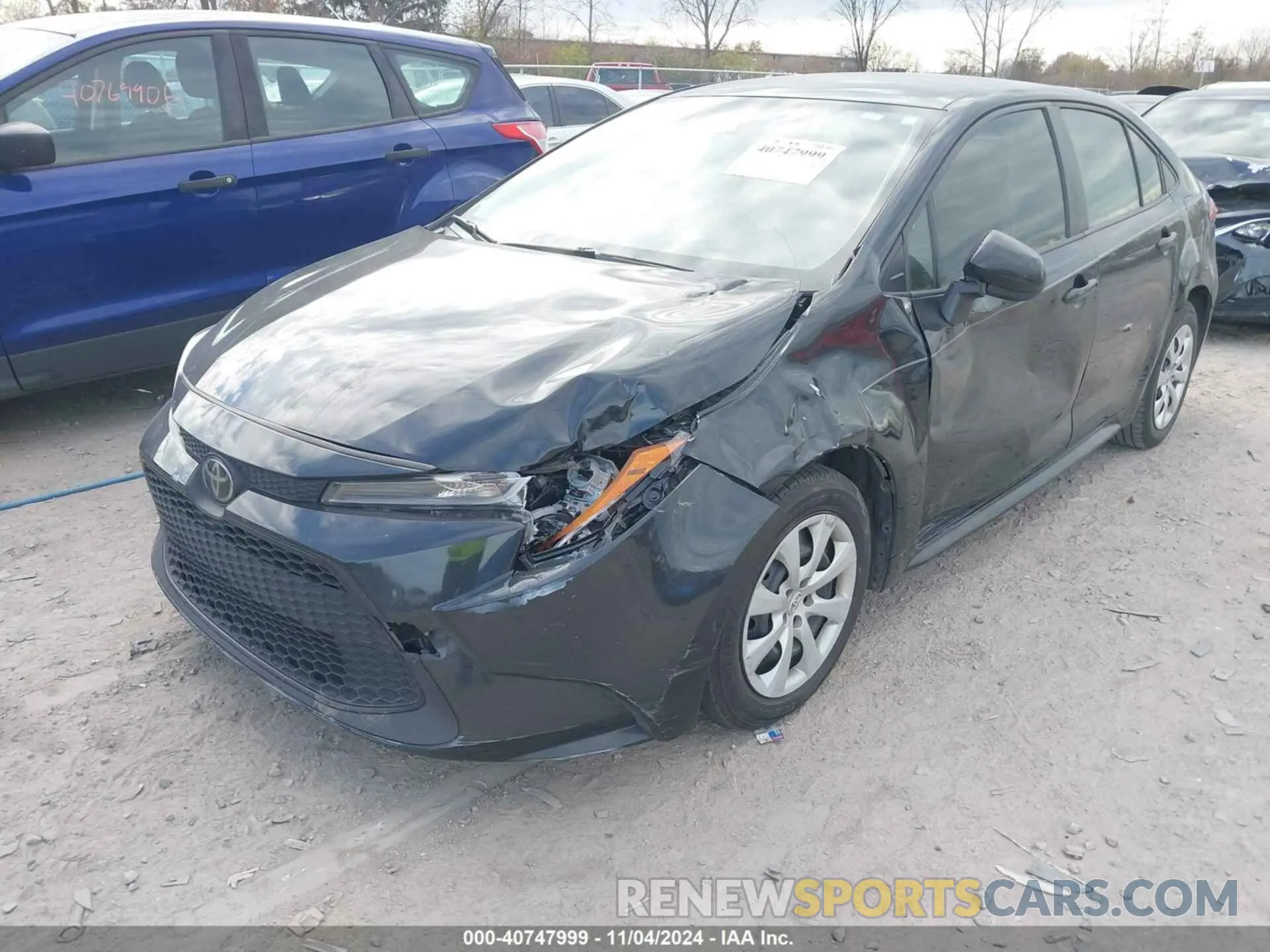 2 Photograph of a damaged car JTDEPRAE7LJ006182 TOYOTA COROLLA 2020
