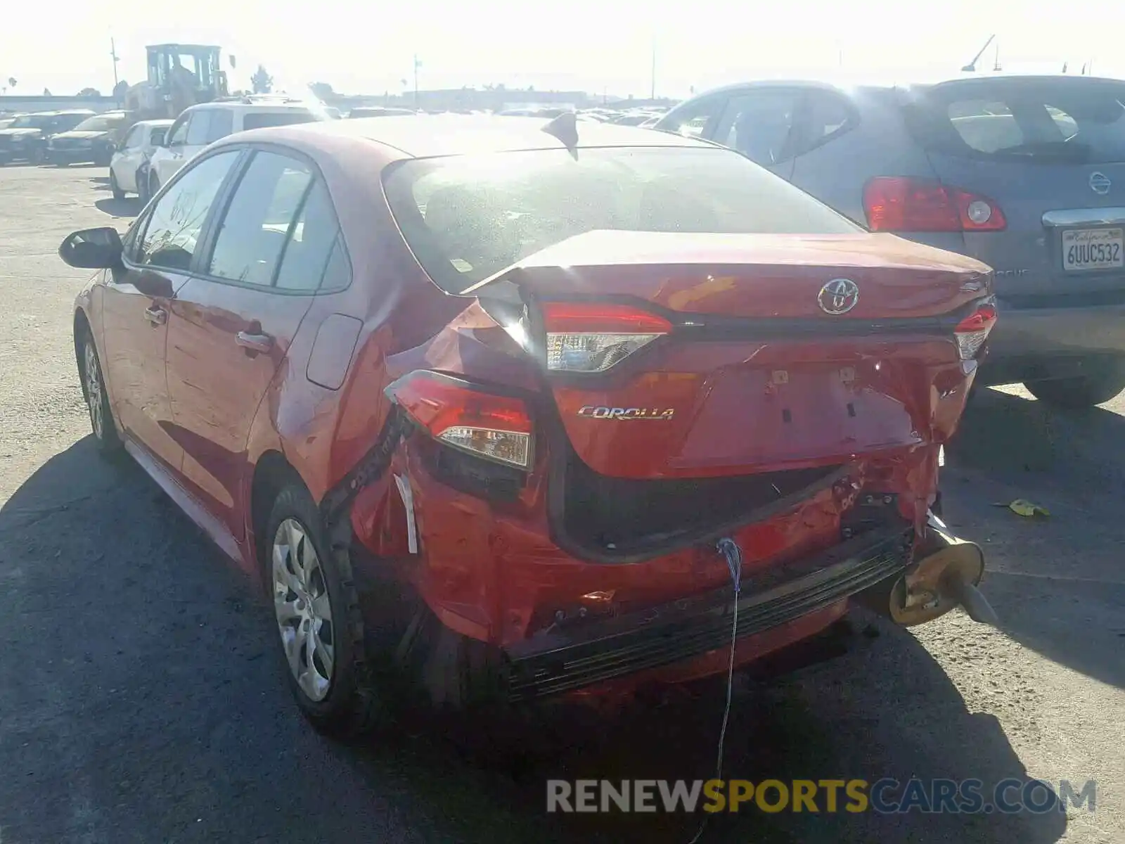 3 Photograph of a damaged car JTDEPRAE7LJ010281 TOYOTA COROLLA 2020