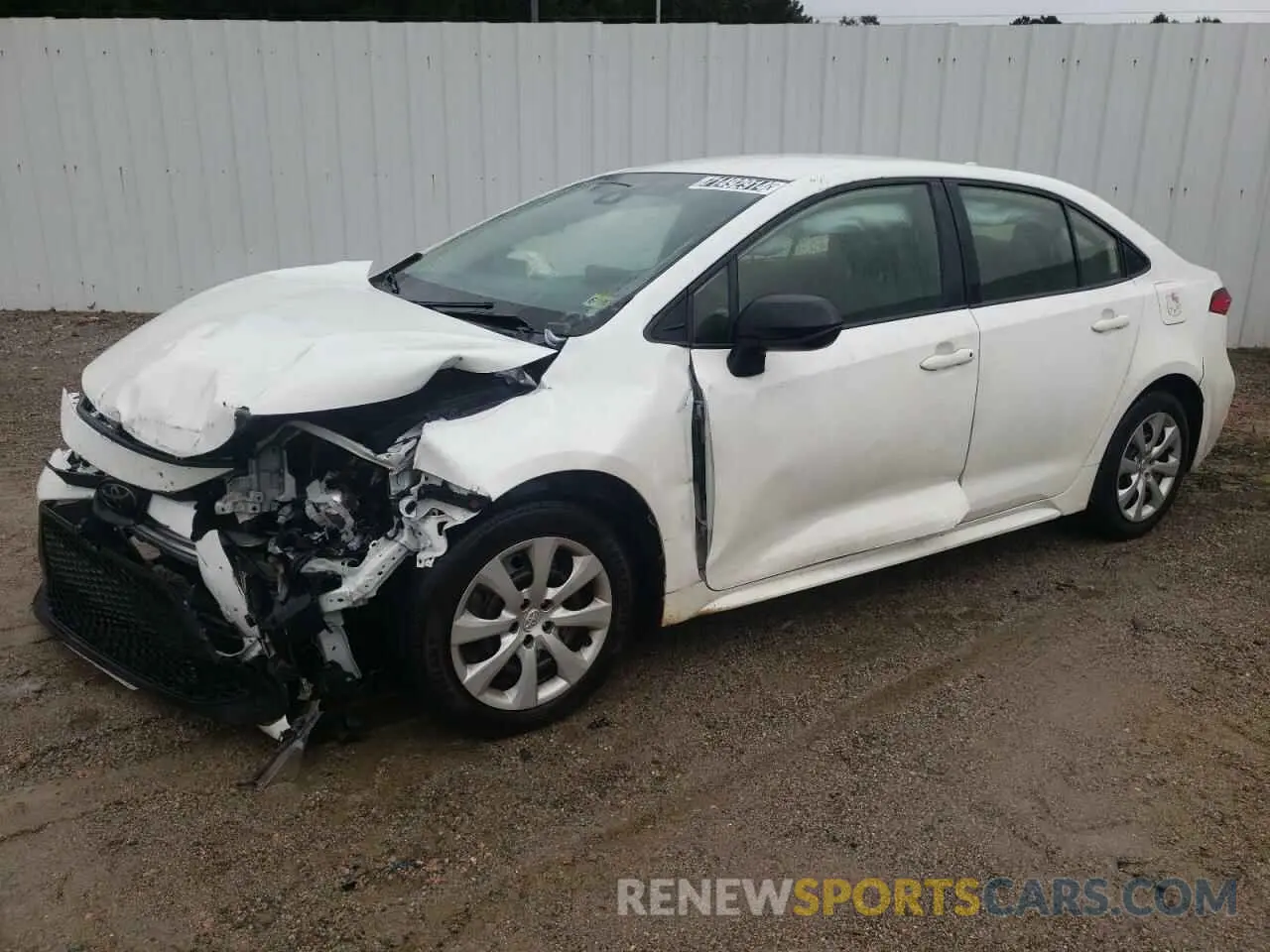 1 Photograph of a damaged car JTDEPRAE7LJ019661 TOYOTA COROLLA 2020