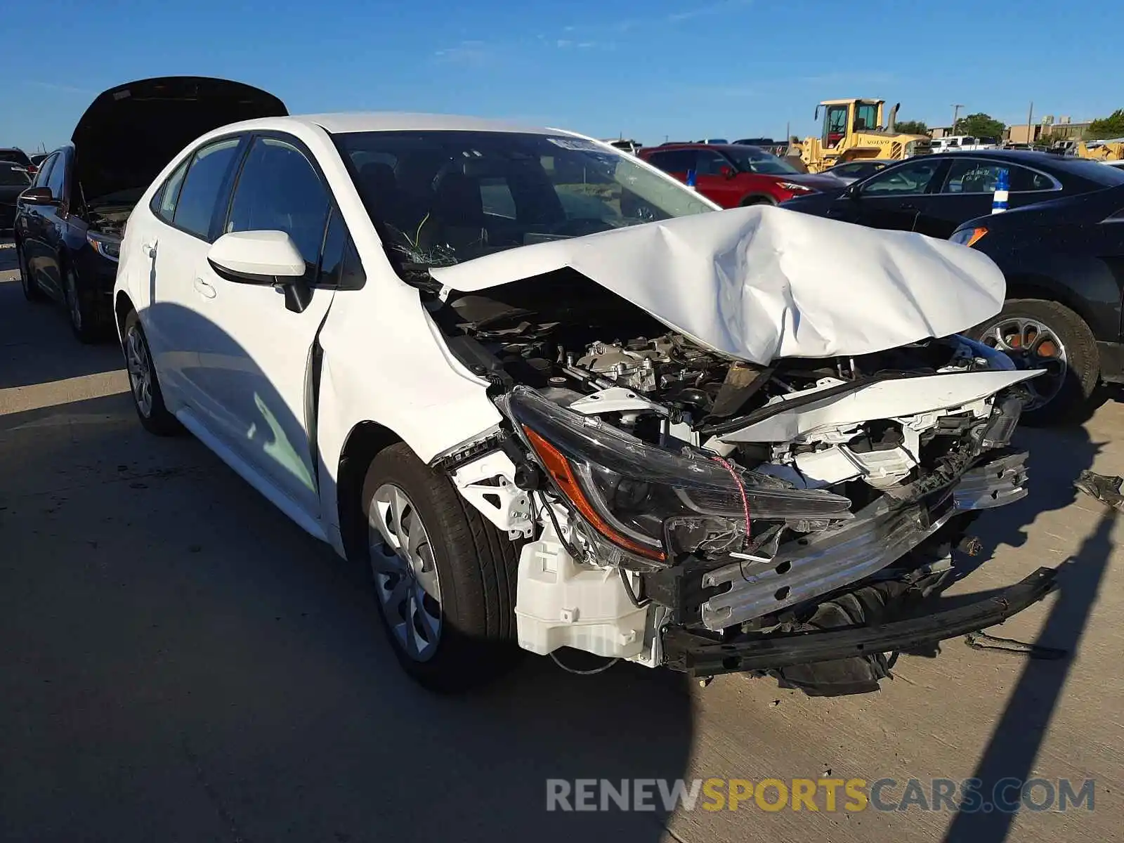 1 Photograph of a damaged car JTDEPRAE7LJ020101 TOYOTA COROLLA 2020