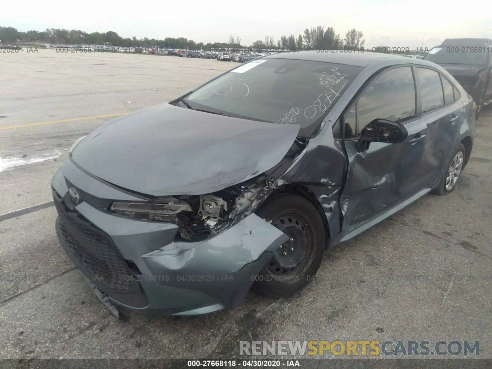 6 Photograph of a damaged car JTDEPRAE7LJ020874 TOYOTA COROLLA 2020