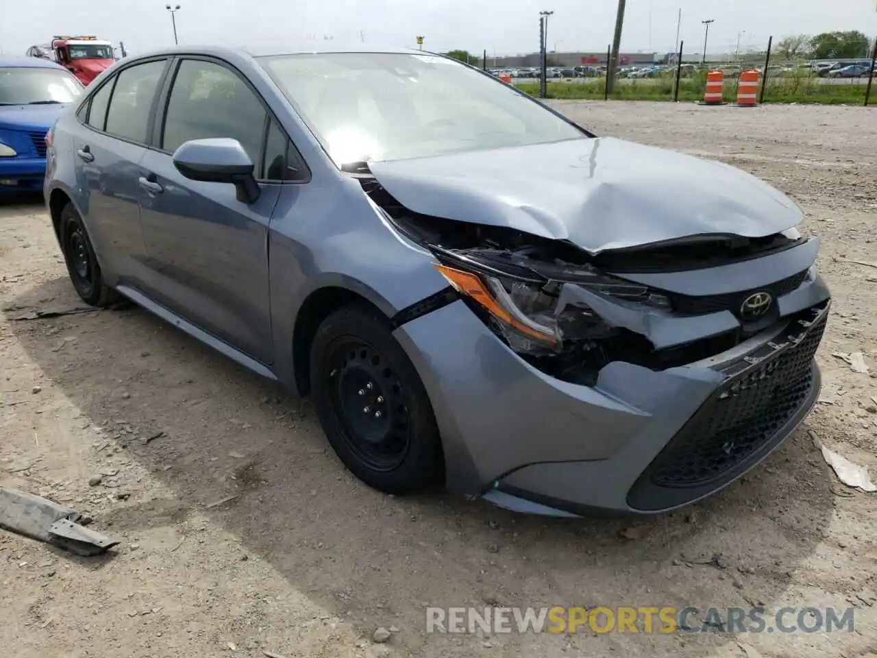 1 Photograph of a damaged car JTDEPRAE7LJ021300 TOYOTA COROLLA 2020