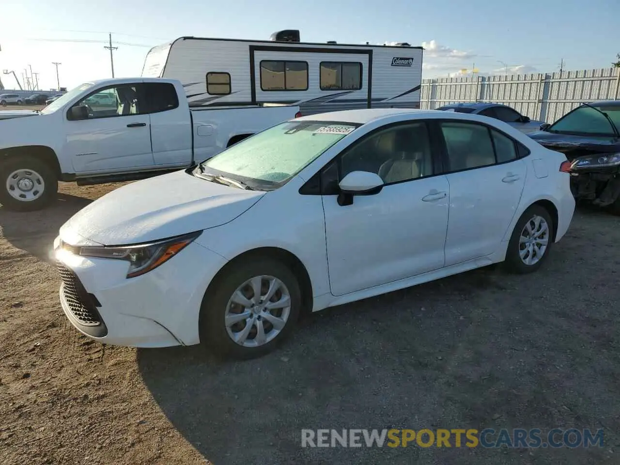 1 Photograph of a damaged car JTDEPRAE7LJ022852 TOYOTA COROLLA 2020