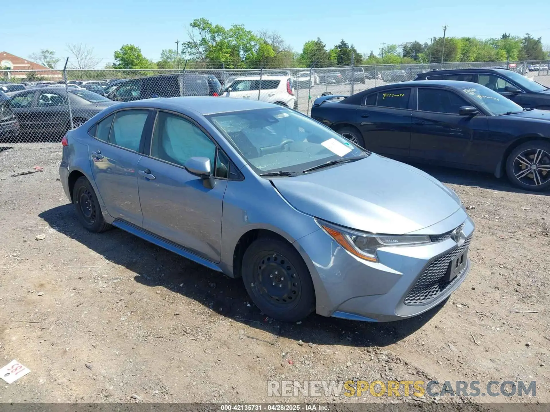 1 Photograph of a damaged car JTDEPRAE7LJ025055 TOYOTA COROLLA 2020