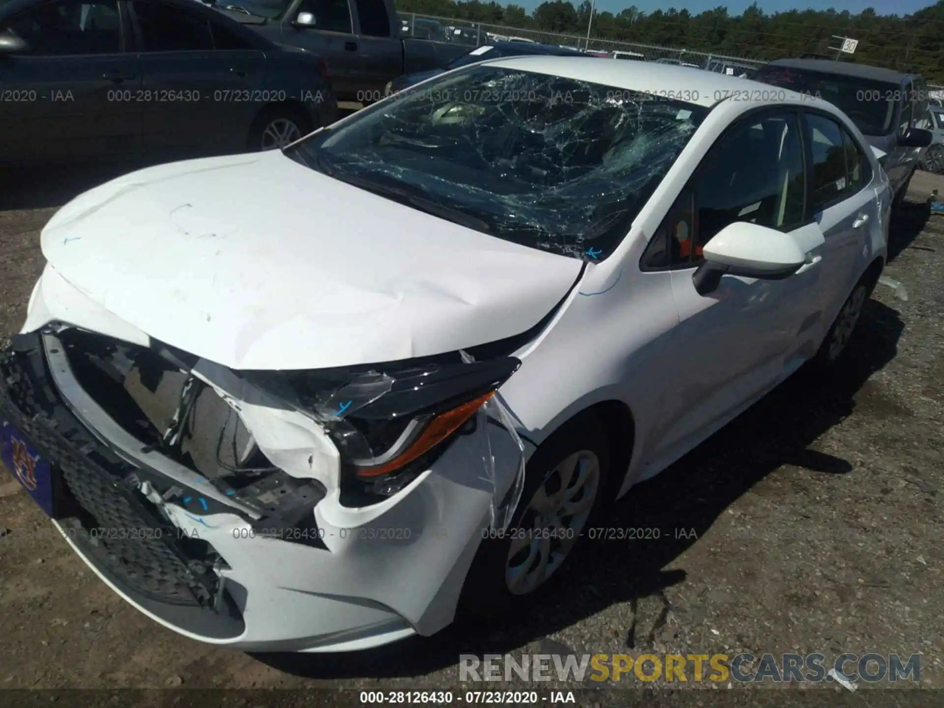 2 Photograph of a damaged car JTDEPRAE7LJ030563 TOYOTA COROLLA 2020