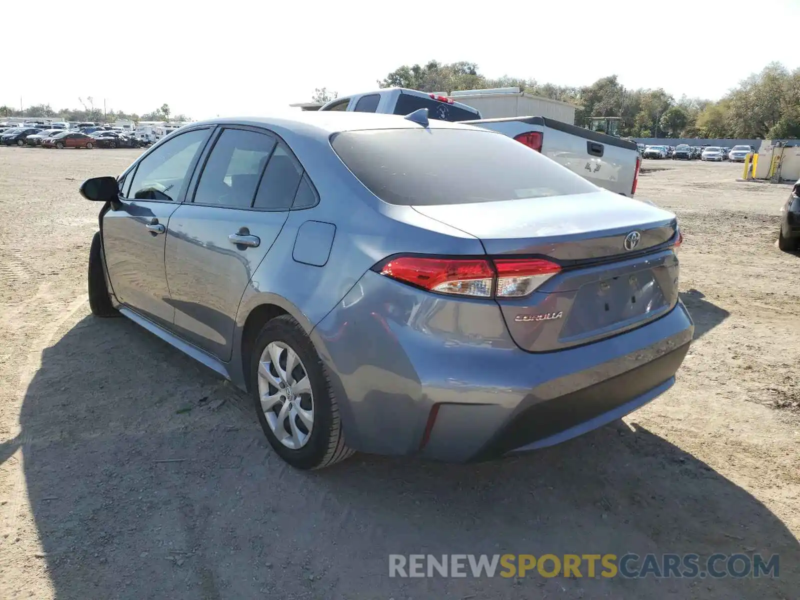 3 Photograph of a damaged car JTDEPRAE7LJ030708 TOYOTA COROLLA 2020