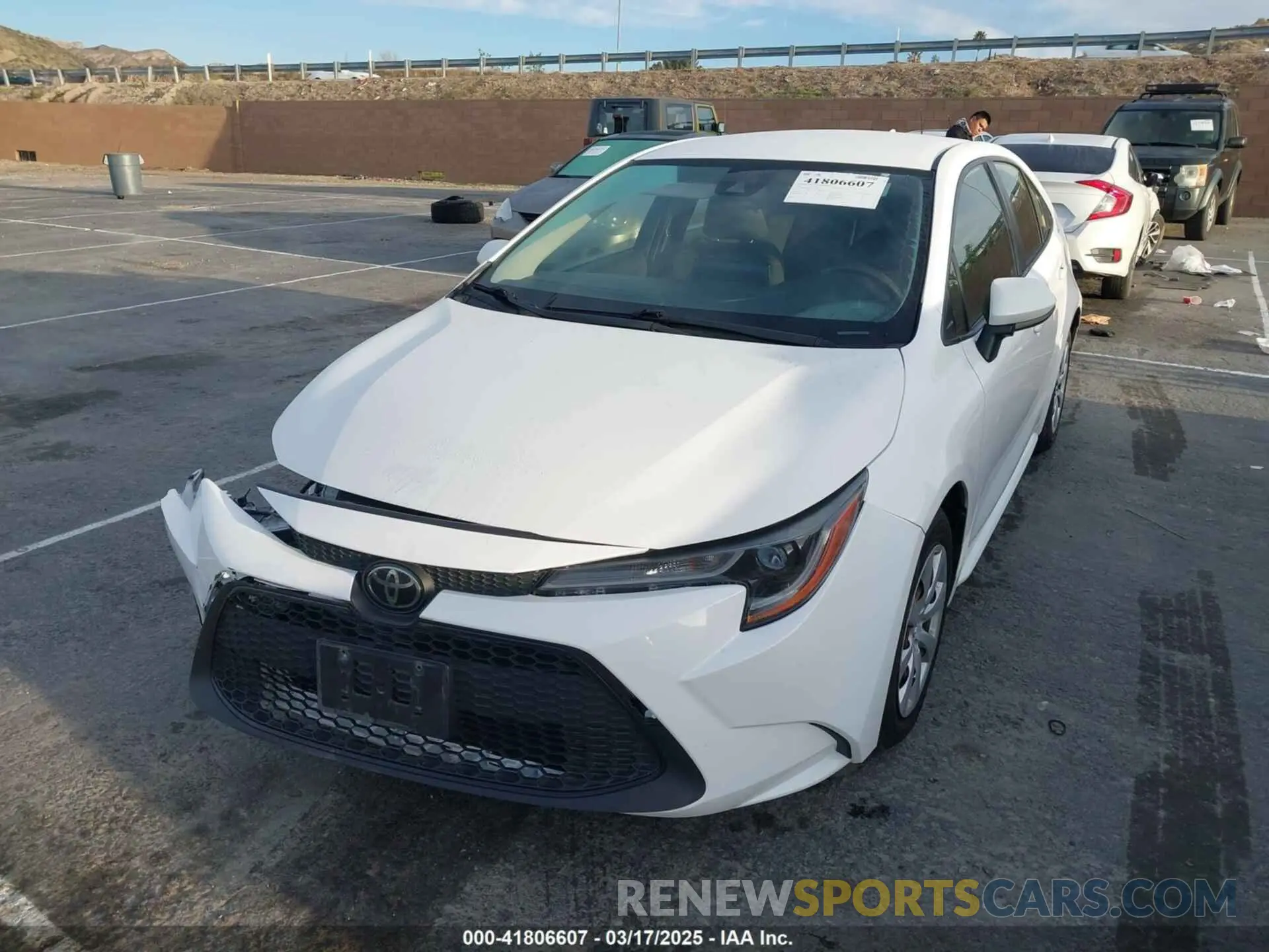 2 Photograph of a damaged car JTDEPRAE7LJ032961 TOYOTA COROLLA 2020