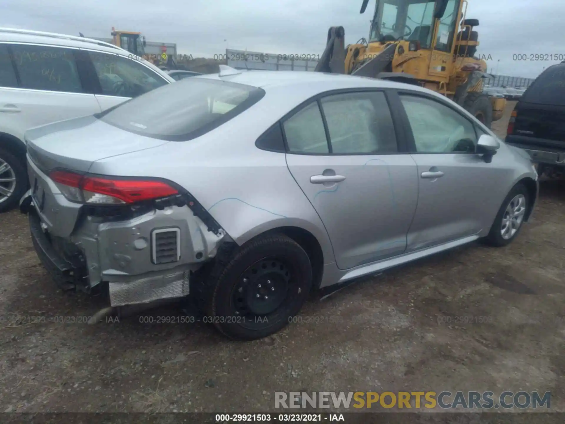 4 Photograph of a damaged car JTDEPRAE7LJ034581 TOYOTA COROLLA 2020