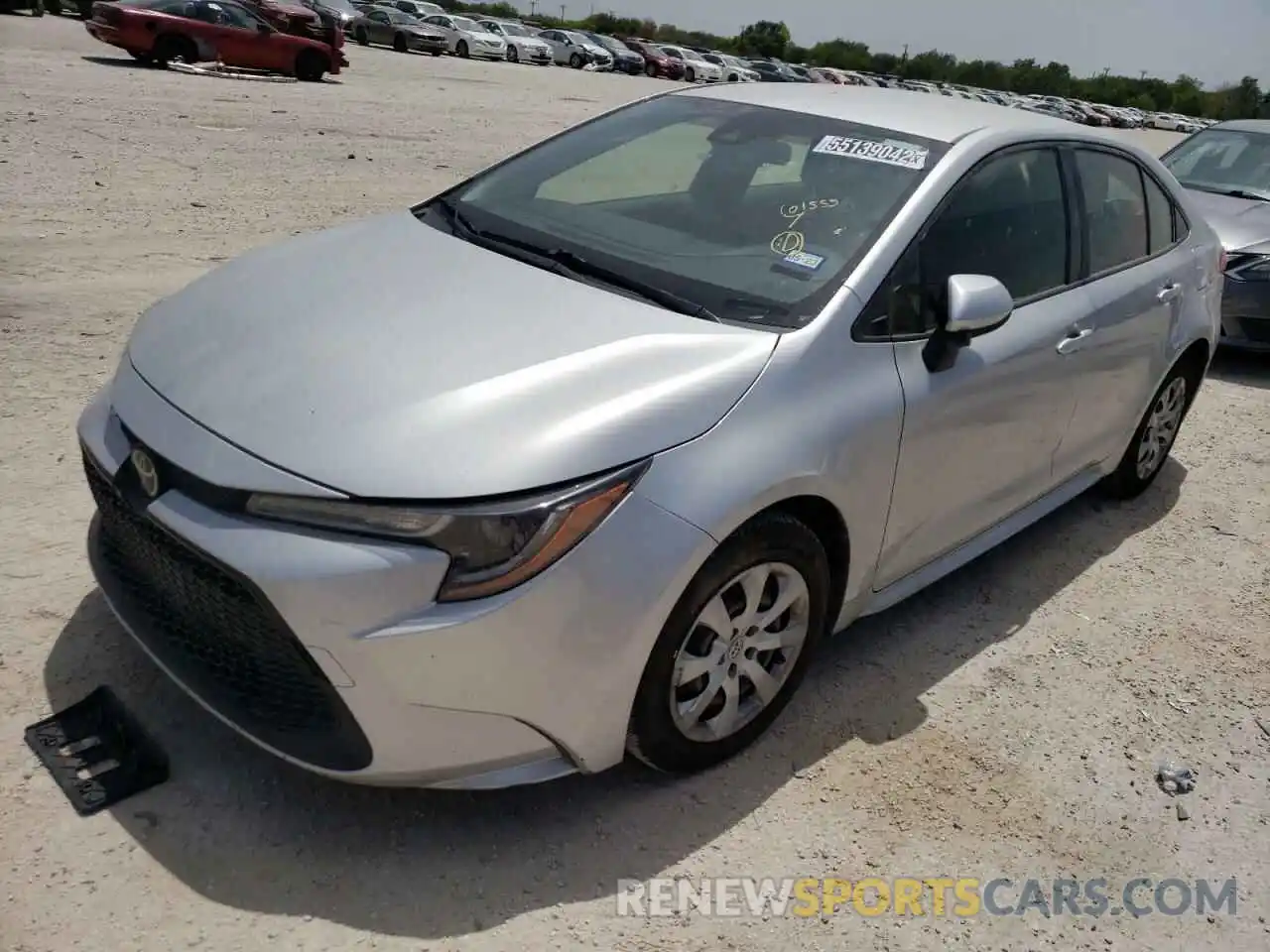 2 Photograph of a damaged car JTDEPRAE7LJ035259 TOYOTA COROLLA 2020