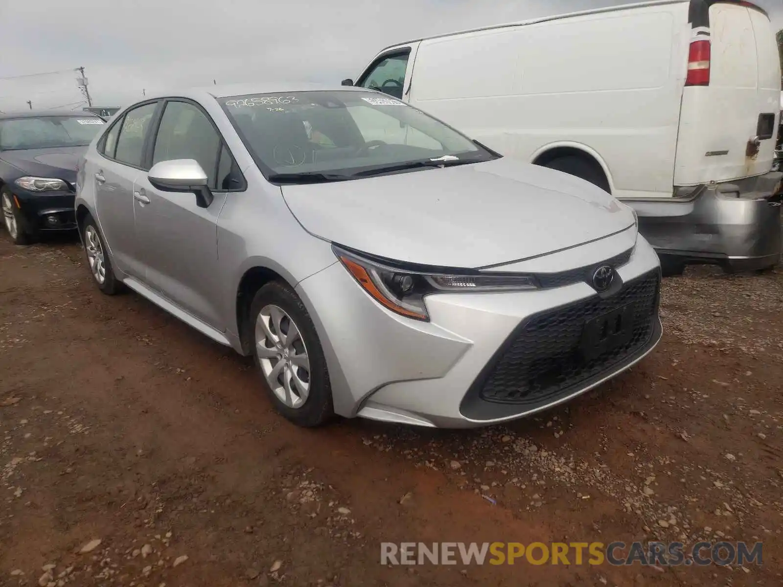 1 Photograph of a damaged car JTDEPRAE7LJ037058 TOYOTA COROLLA 2020