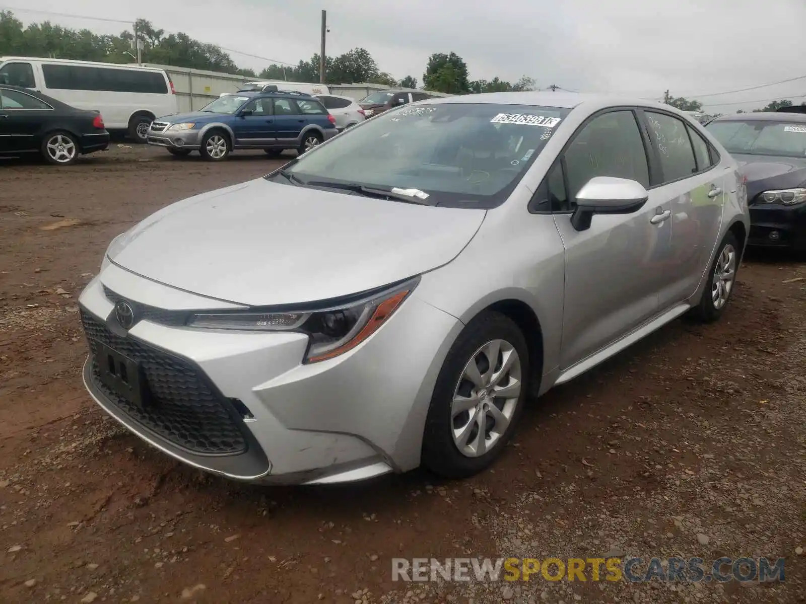 2 Photograph of a damaged car JTDEPRAE7LJ037058 TOYOTA COROLLA 2020