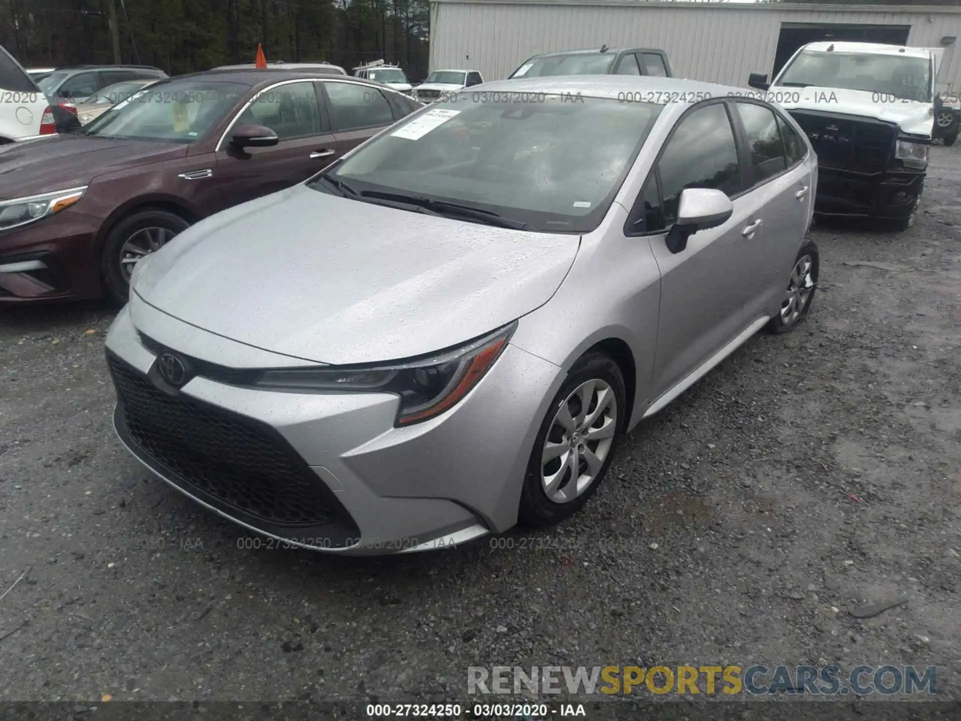 2 Photograph of a damaged car JTDEPRAE7LJ037321 TOYOTA COROLLA 2020