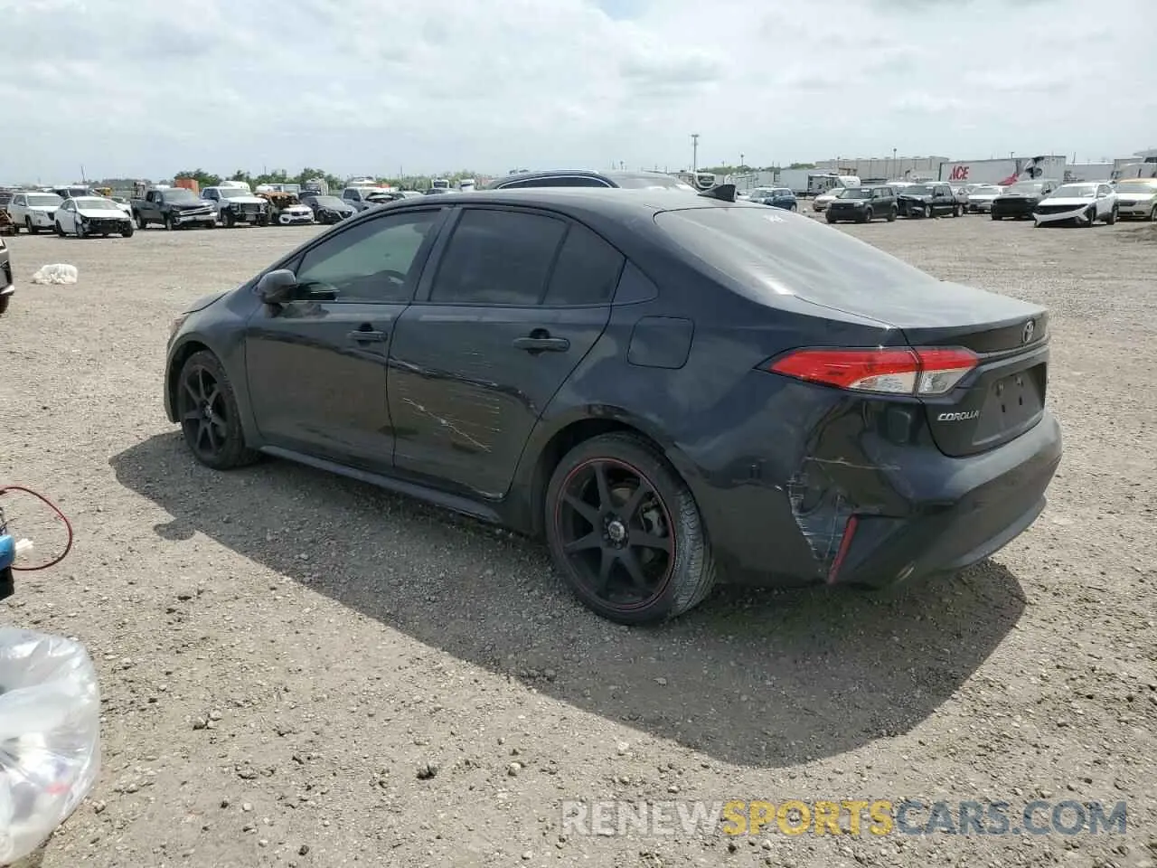2 Photograph of a damaged car JTDEPRAE7LJ038744 TOYOTA COROLLA 2020