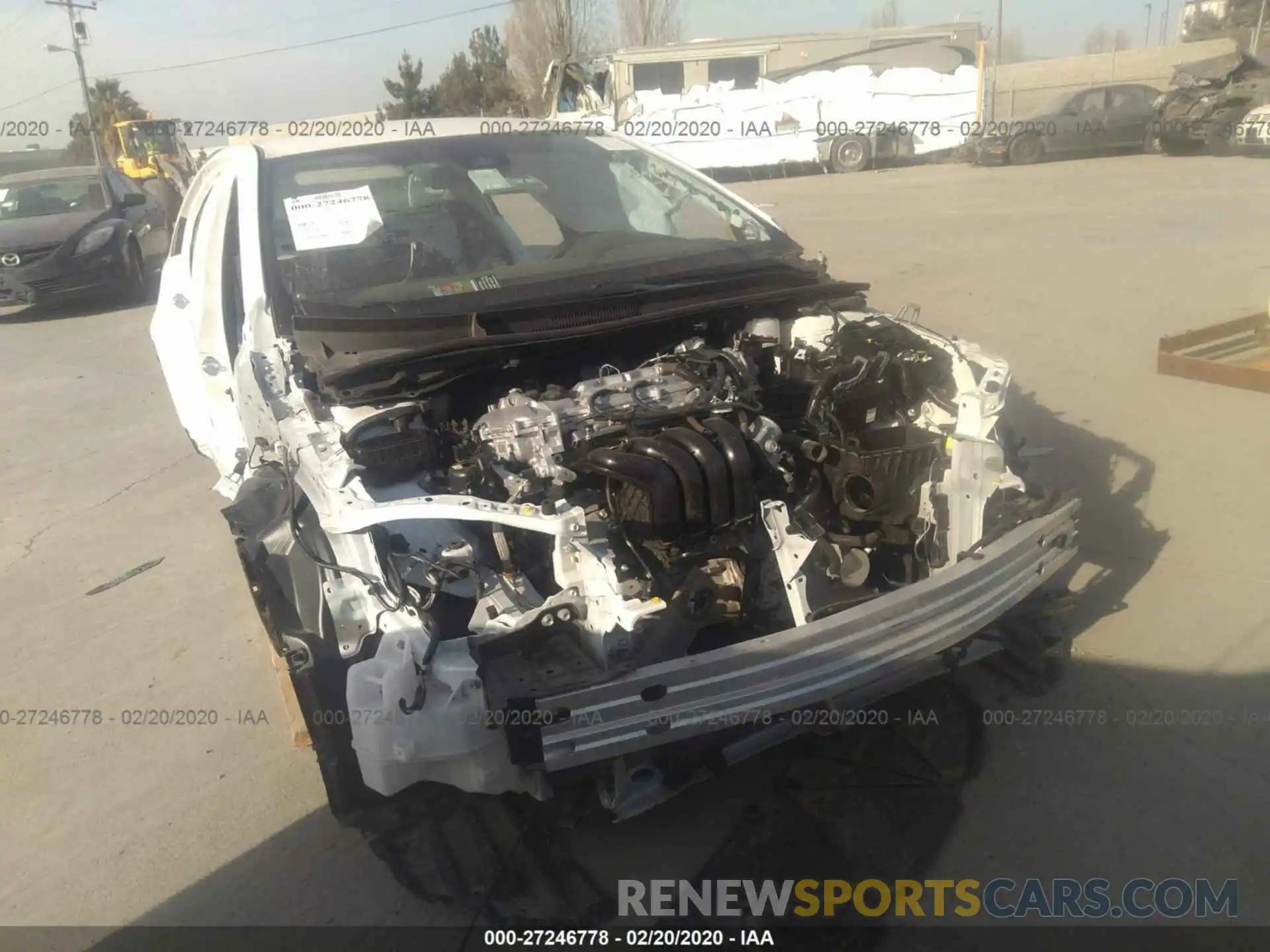 1 Photograph of a damaged car JTDEPRAE7LJ039506 TOYOTA COROLLA 2020