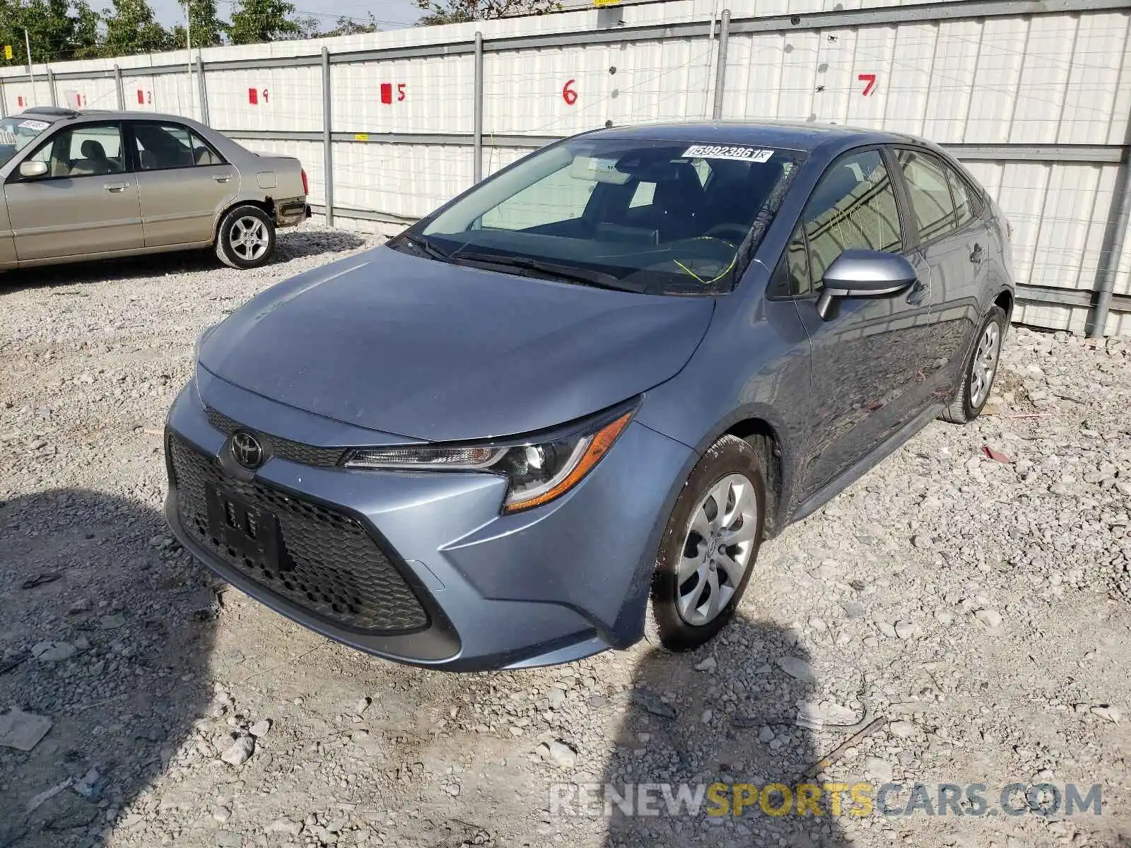 2 Photograph of a damaged car JTDEPRAE7LJ041739 TOYOTA COROLLA 2020