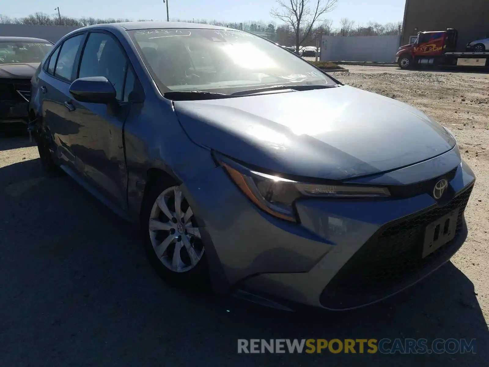 1 Photograph of a damaged car JTDEPRAE7LJ041949 TOYOTA COROLLA 2020