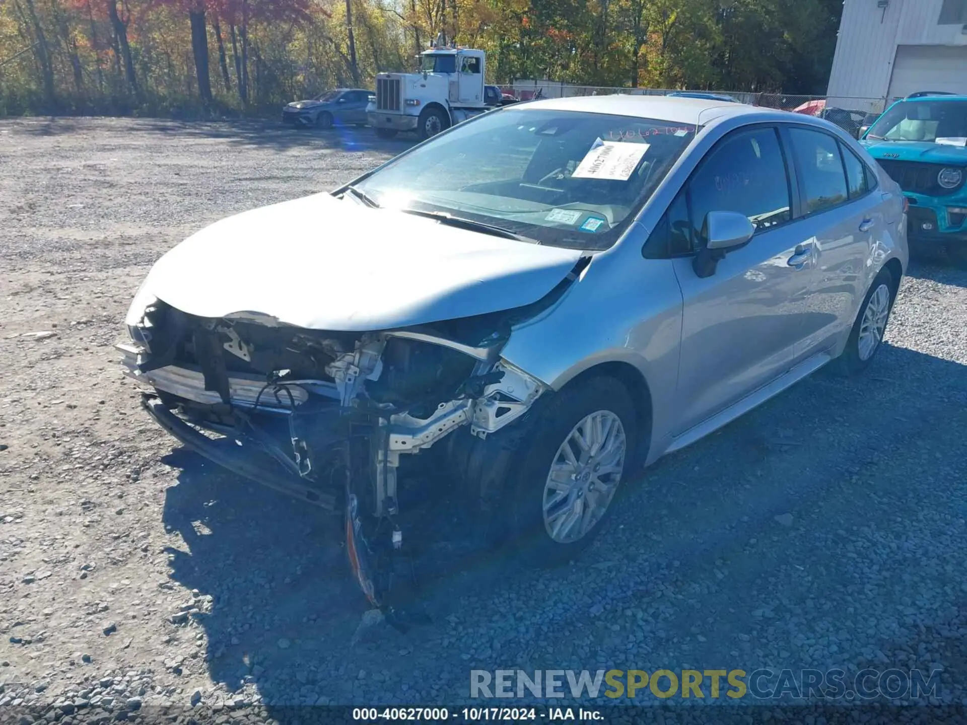 2 Photograph of a damaged car JTDEPRAE7LJ043345 TOYOTA COROLLA 2020