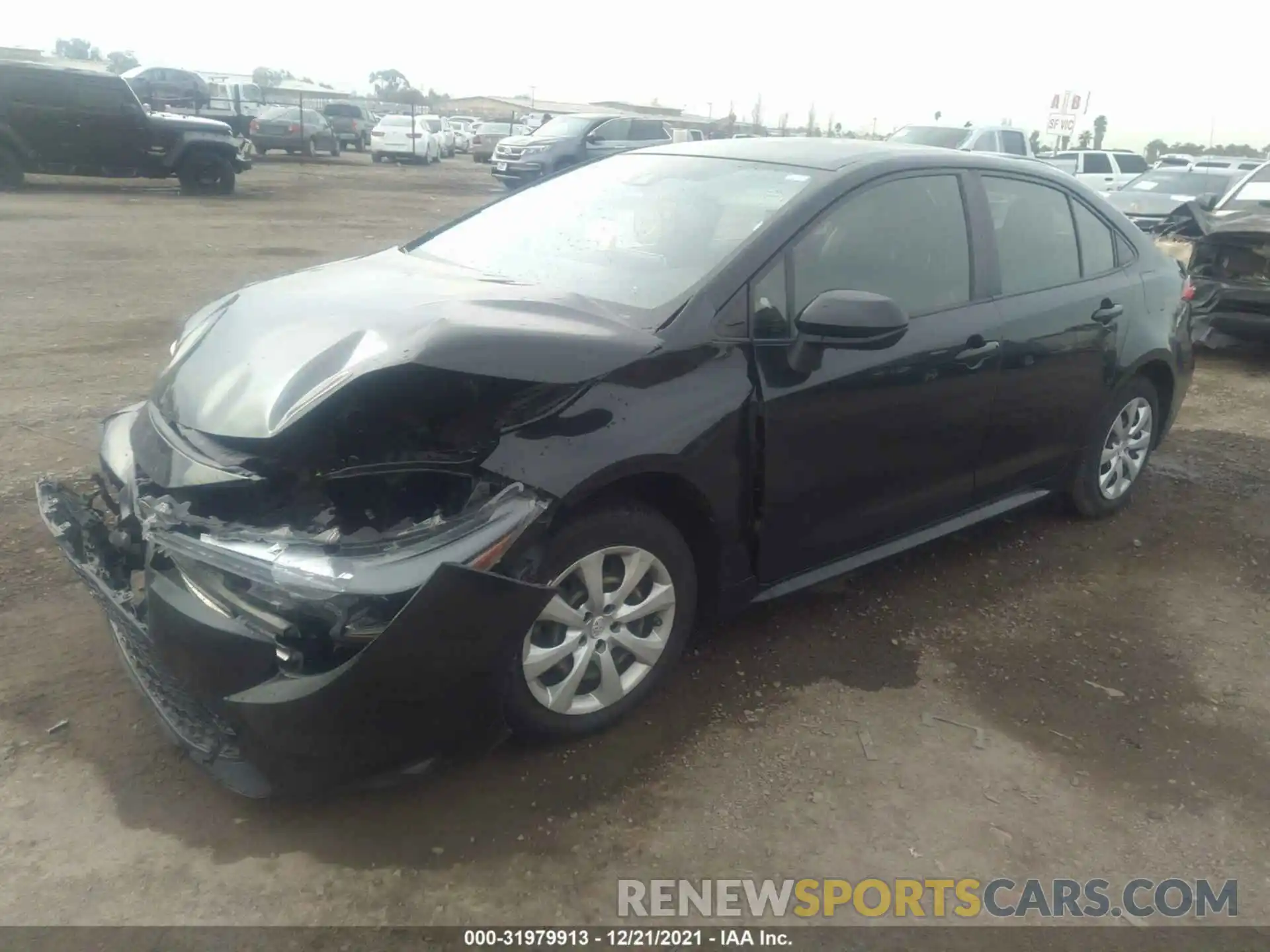 2 Photograph of a damaged car JTDEPRAE7LJ044012 TOYOTA COROLLA 2020