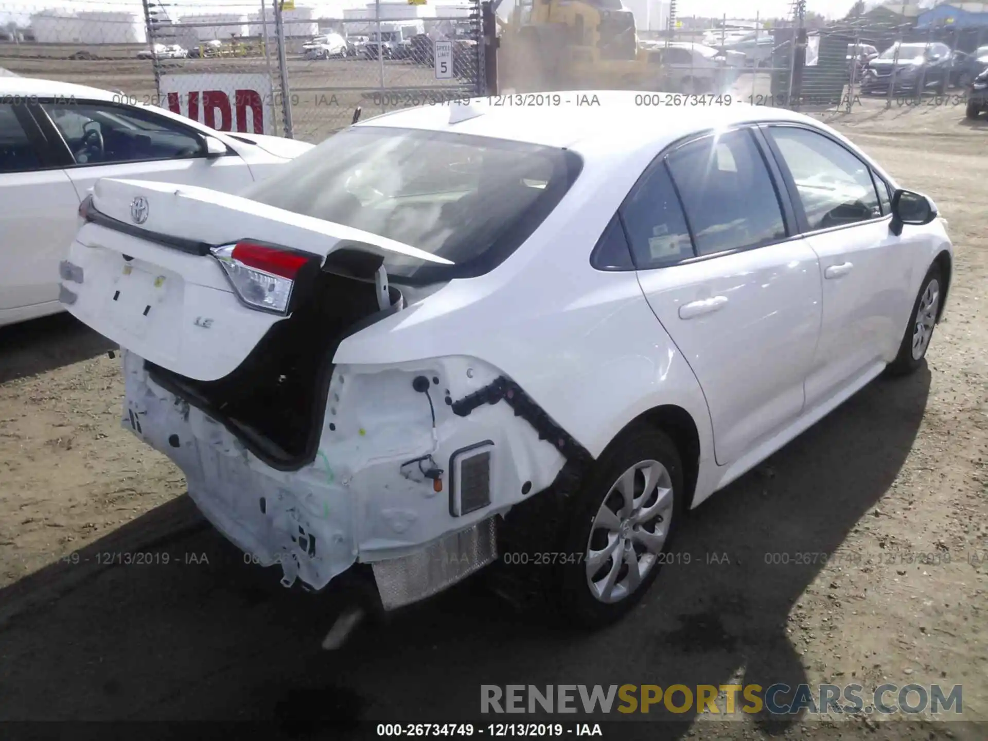 4 Photograph of a damaged car JTDEPRAE7LJ046164 TOYOTA COROLLA 2020