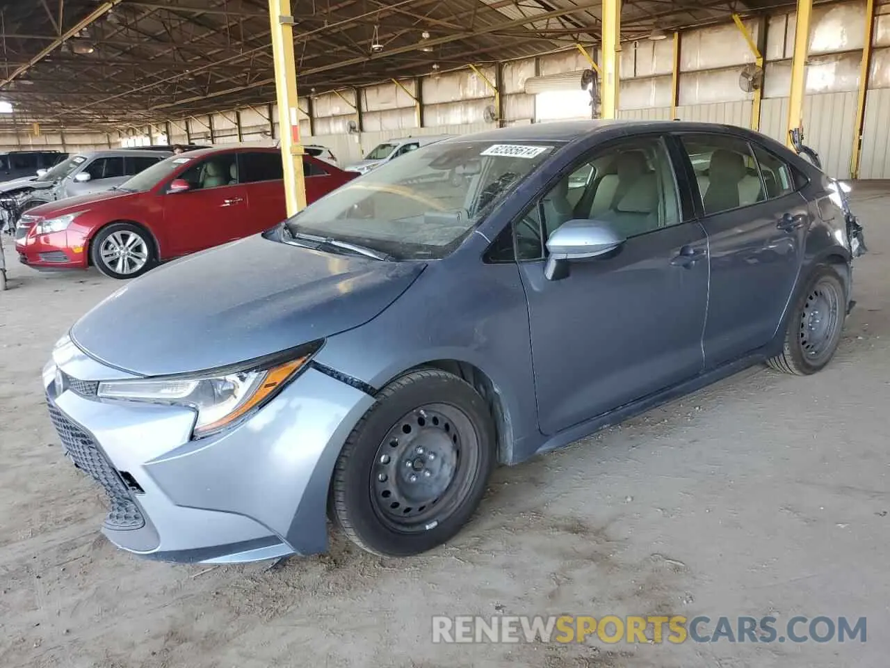 1 Photograph of a damaged car JTDEPRAE7LJ052918 TOYOTA COROLLA 2020
