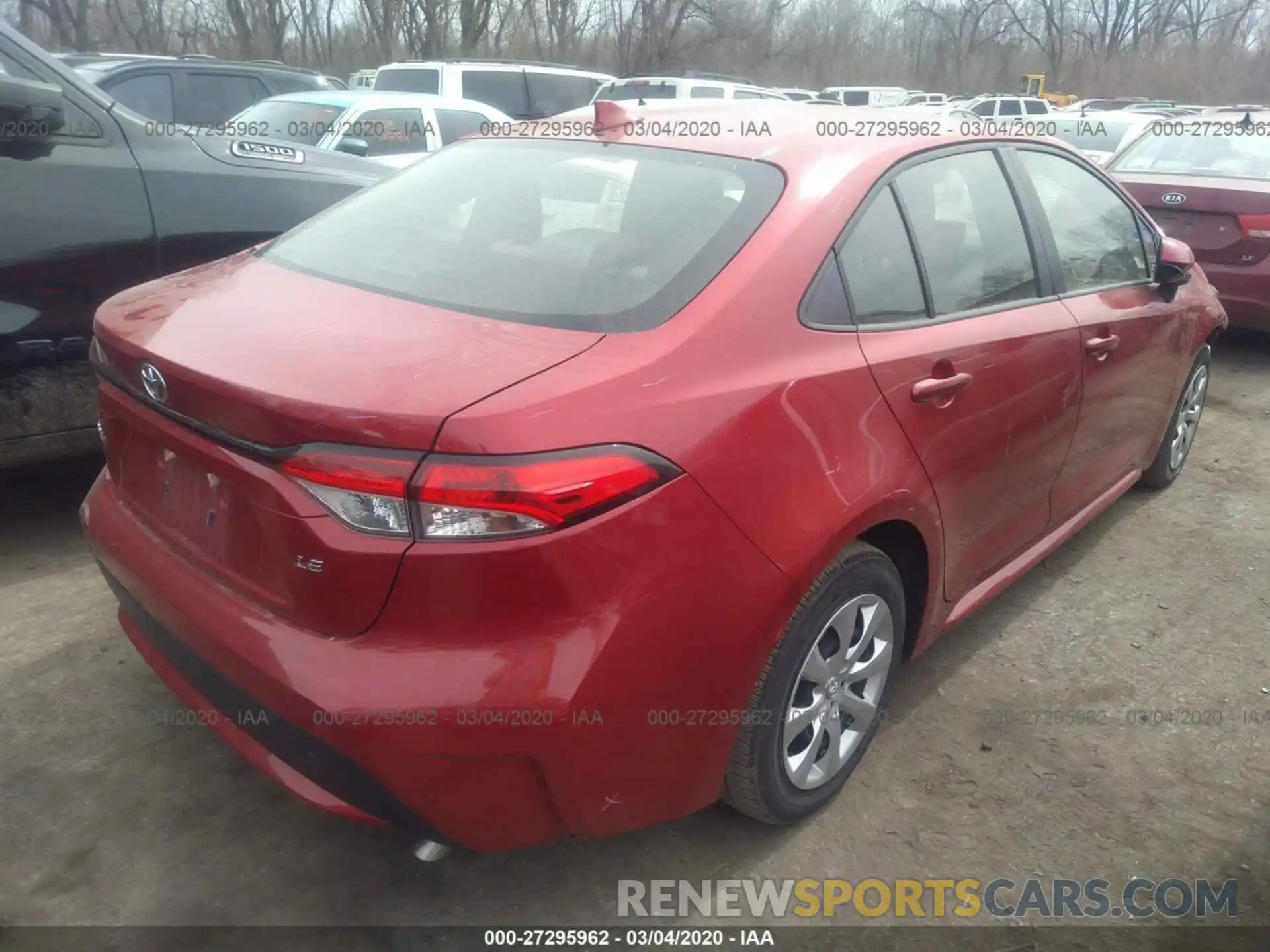 4 Photograph of a damaged car JTDEPRAE7LJ053020 TOYOTA COROLLA 2020