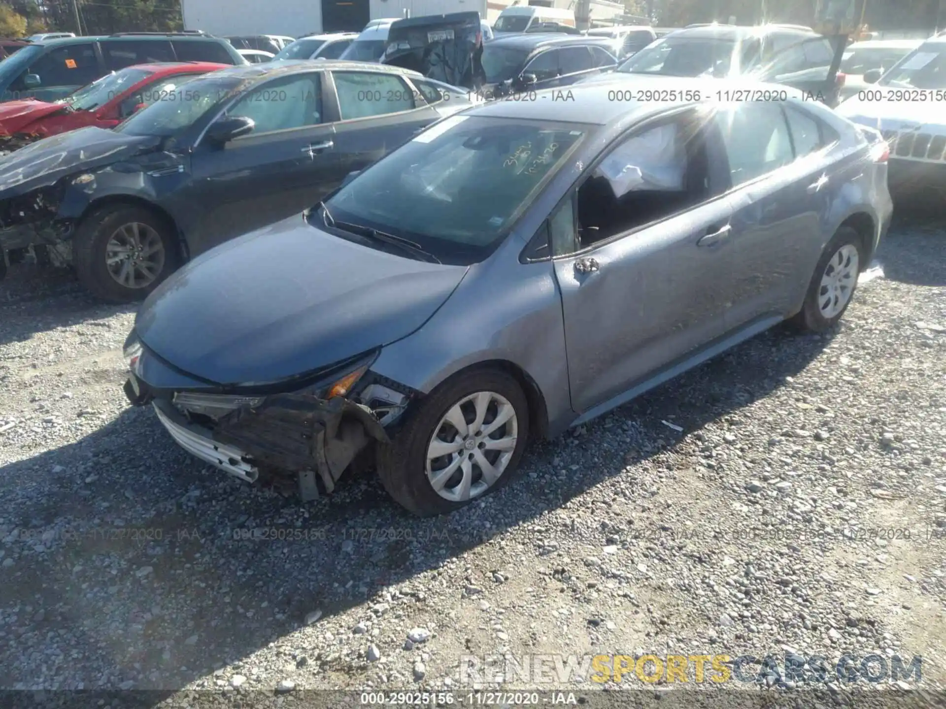 2 Photograph of a damaged car JTDEPRAE7LJ053454 TOYOTA COROLLA 2020