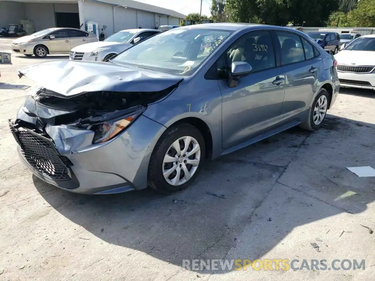 2 Photograph of a damaged car JTDEPRAE7LJ053969 TOYOTA COROLLA 2020