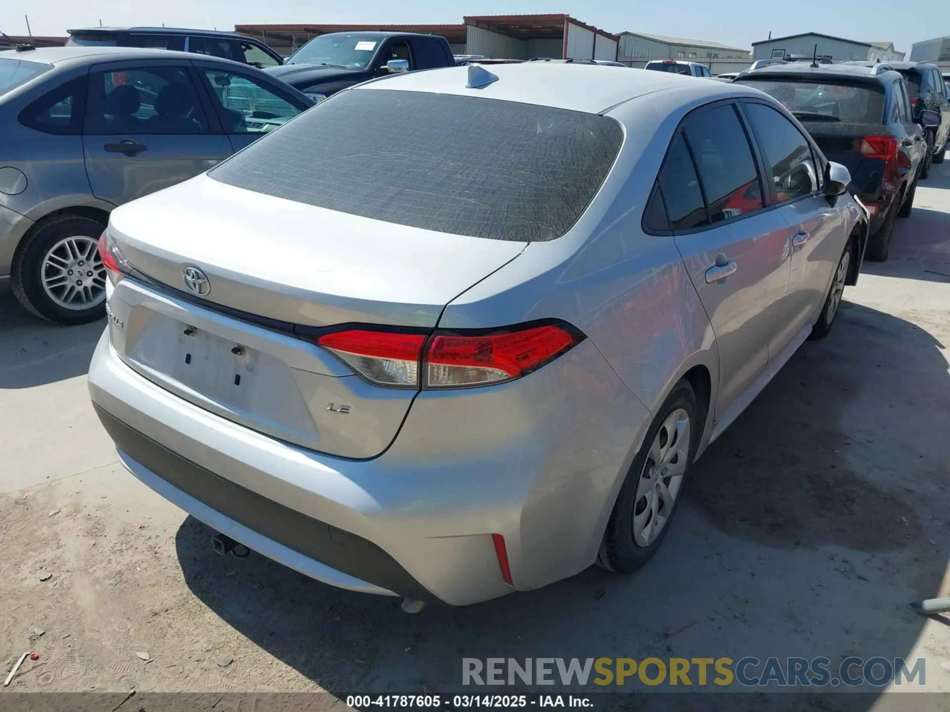 4 Photograph of a damaged car JTDEPRAE7LJ055933 TOYOTA COROLLA 2020