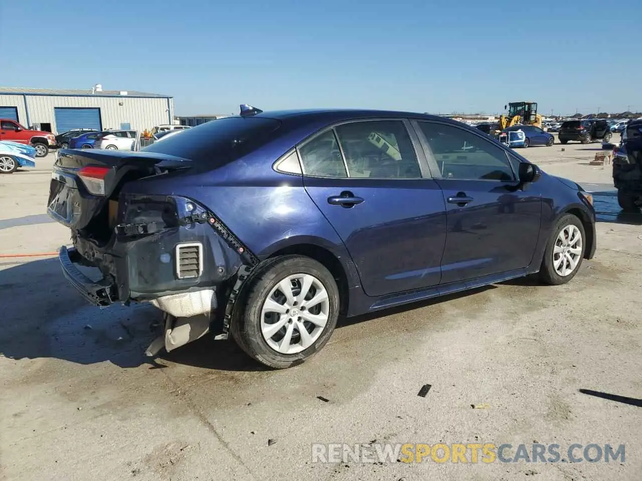 3 Photograph of a damaged car JTDEPRAE7LJ060937 TOYOTA COROLLA 2020