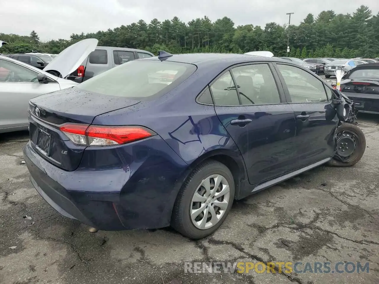 3 Photograph of a damaged car JTDEPRAE7LJ062798 TOYOTA COROLLA 2020