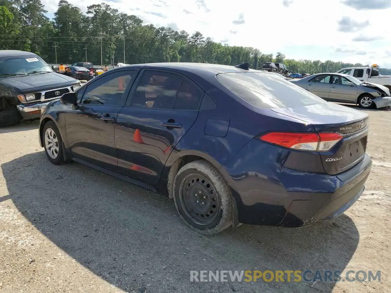 2 Photograph of a damaged car JTDEPRAE7LJ063546 TOYOTA COROLLA 2020