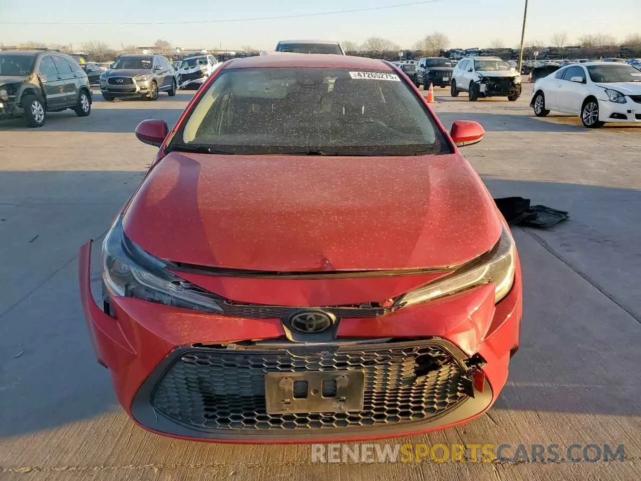 5 Photograph of a damaged car JTDEPRAE7LJ064616 TOYOTA COROLLA 2020