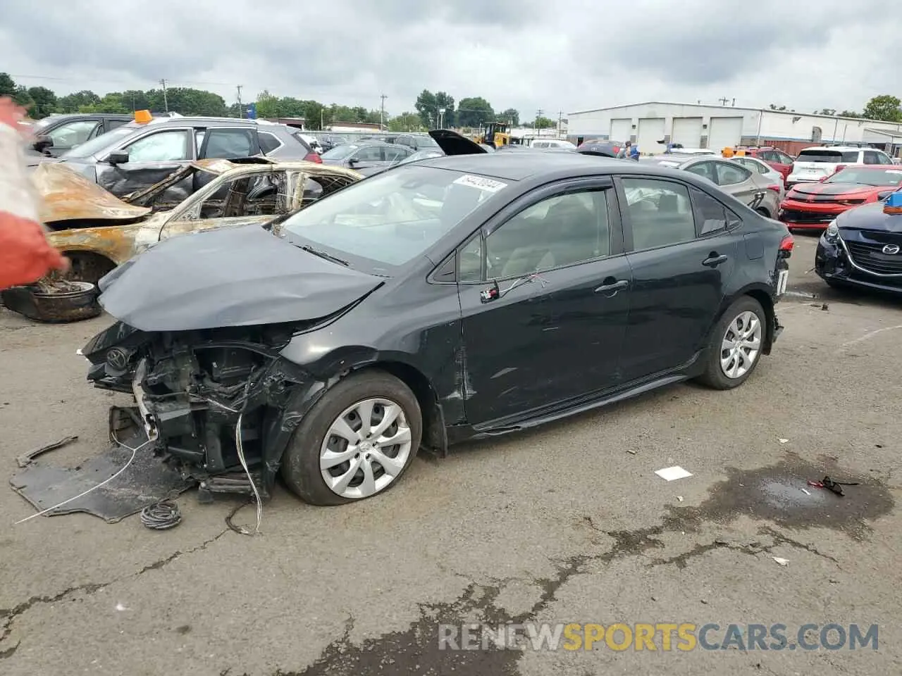 1 Photograph of a damaged car JTDEPRAE7LJ065989 TOYOTA COROLLA 2020