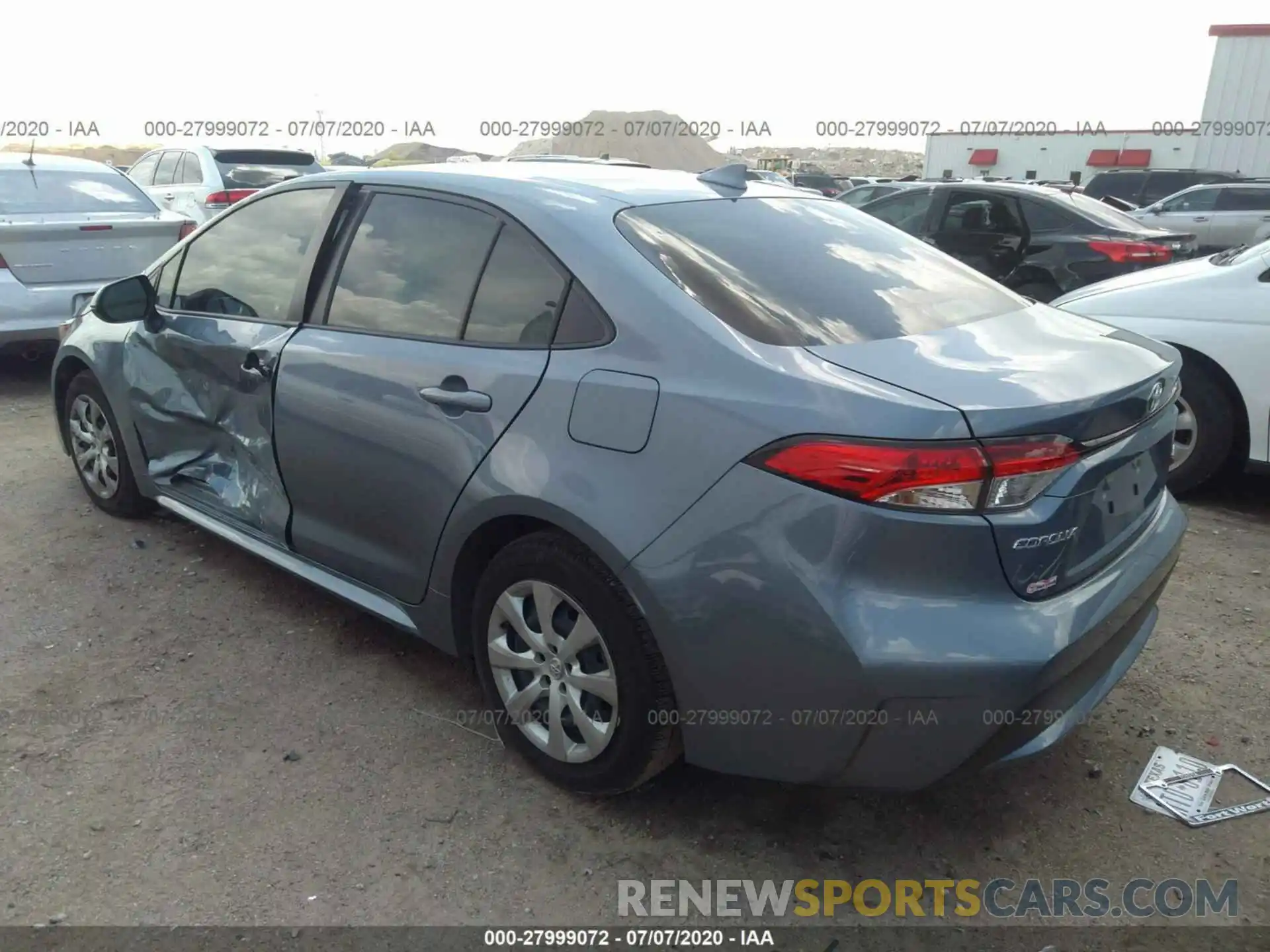 3 Photograph of a damaged car JTDEPRAE7LJ066852 TOYOTA COROLLA 2020