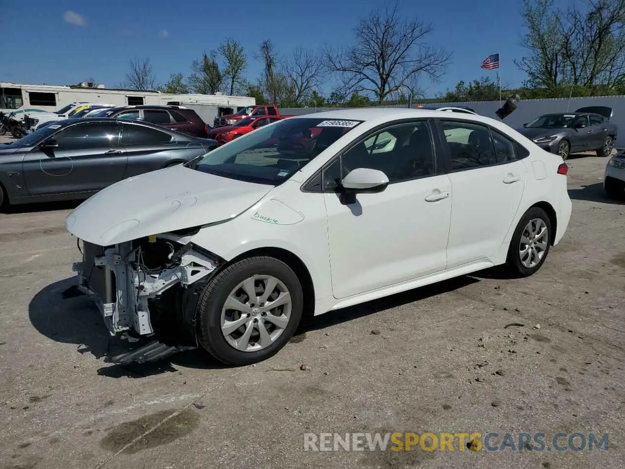 1 Photograph of a damaged car JTDEPRAE7LJ078550 TOYOTA COROLLA 2020