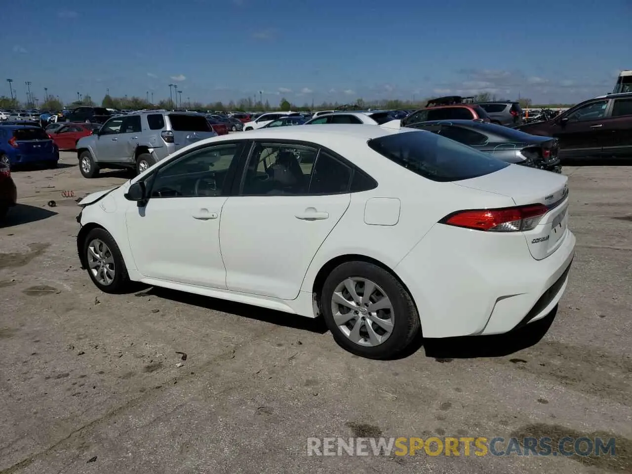 2 Photograph of a damaged car JTDEPRAE7LJ078550 TOYOTA COROLLA 2020